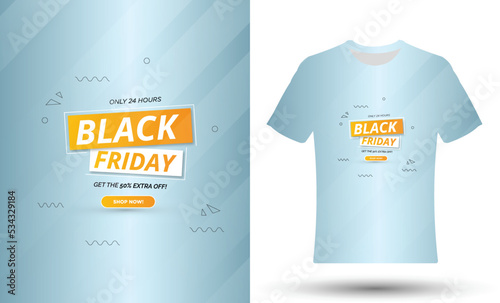 Gradient black Friday sale t shirt design
