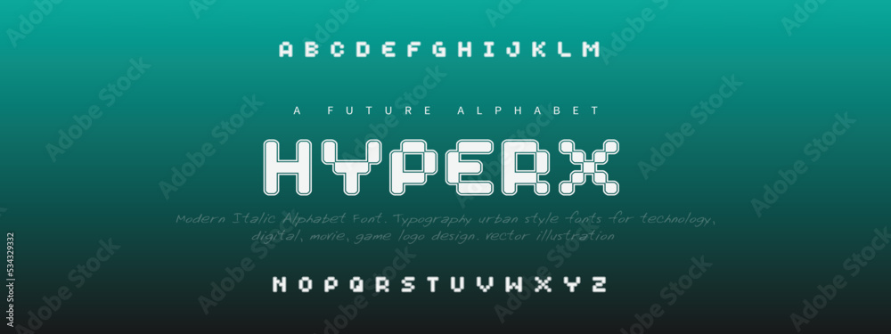 HYPER Elegant alphabet letters font and number. Classic Lettering ...