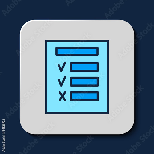 Filled outline Car inspection icon isolated on blue background. Car service. Vector © Kostiantyn