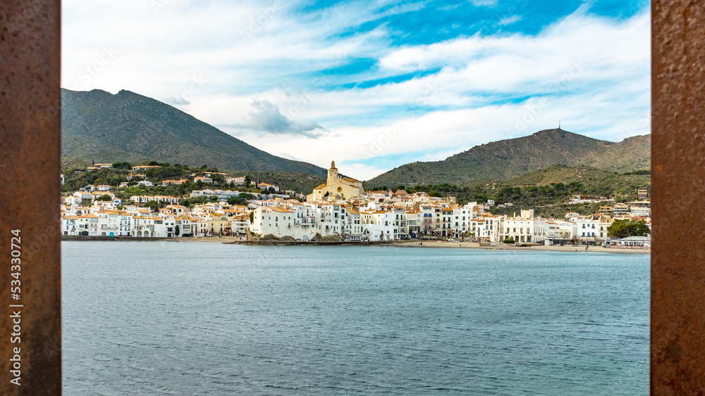 View of the old city of Cadaques, Spain