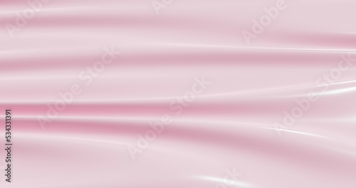 Pink cloth satin texture background. 3d rendering. 