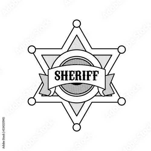 sheriff star badge