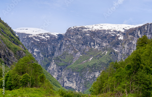 Romsdalen, a valley in the western part of Norway.