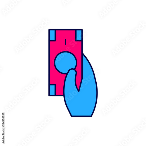 Filled outline Fast payments icon isolated on white background. Fast money transfer payment. Financial services, fast loan, time is money, cash back concept. Vector