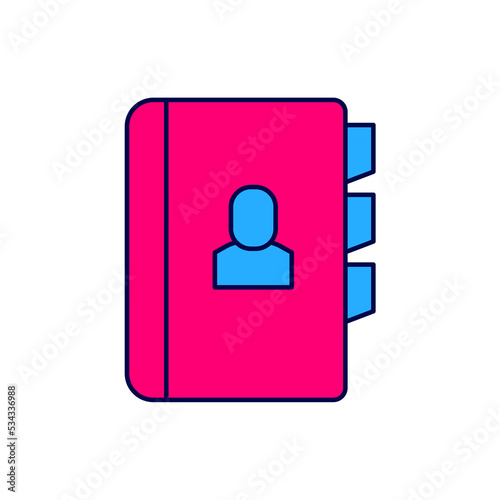 Filled outline Resume icon isolated on white background. CV application. Searching professional staff. Analyzing personnel resume. Vector