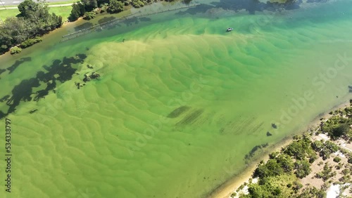 Aerial view of Nambucca River, New South Wales, Australia. photo