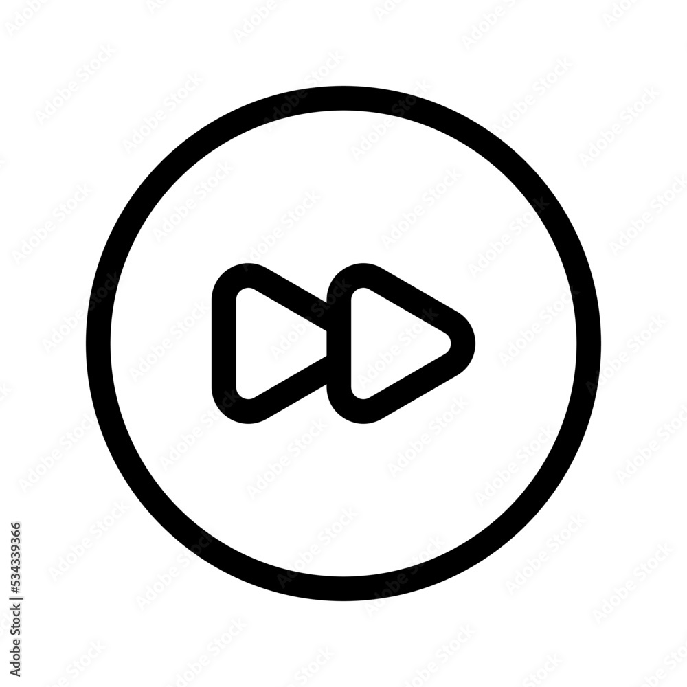 Forward icon. Flat design style for music player. vector illustration Forward icon. Flat design style for music player. vector illustration