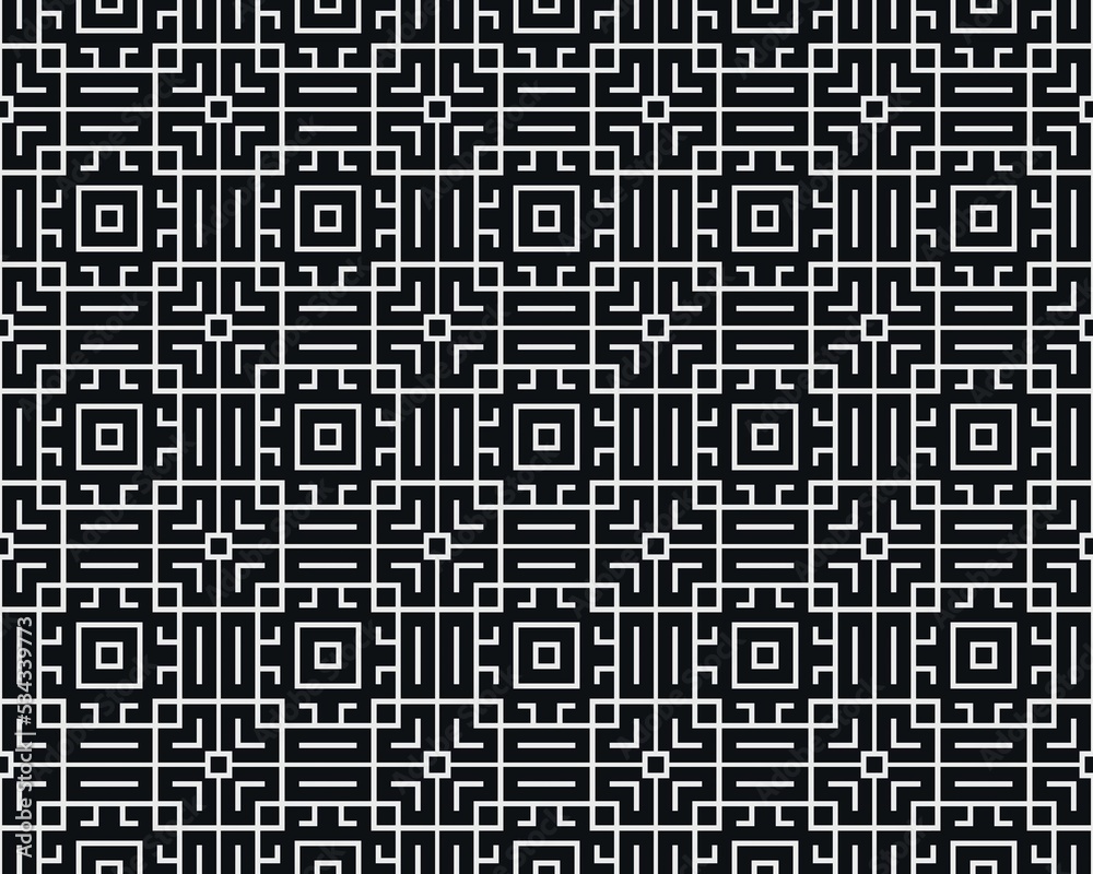 Oriental ethnic seamless repeatable pattern traditional geometric lines stripes background Design Oriental ethnic seamless repeatable pattern traditional geometric lines stripes background Design