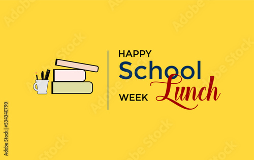 National School Lunch Week. Holiday concept. Template for background, banner, card, poster, t-shirt with text inscription