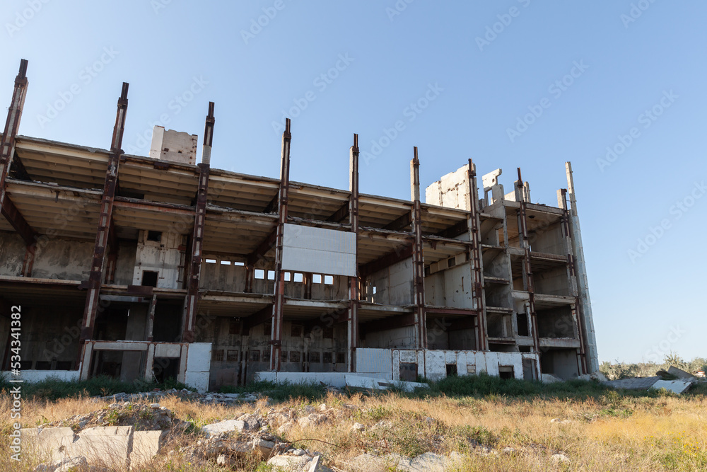 Abandoned building of unfinished Crimean Atomic Energy Station