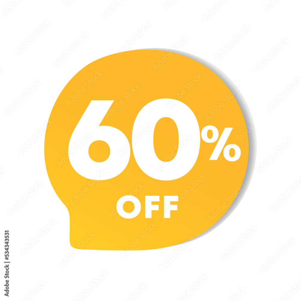 60% off. For sales, price discounts. Offers, promotions, outlet, retail, stores. Use in social media, banner, poster 60% off. For sales, price discounts. Offers, promotions, outlet, retail, stores. Use in social media, banner, poster