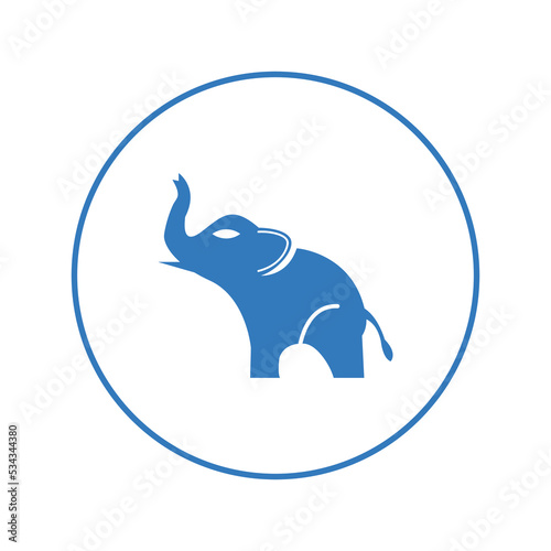 Jungle nature elephant wild icon   Circle version icon  