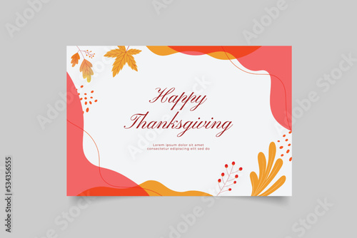 happy thankgiving card template