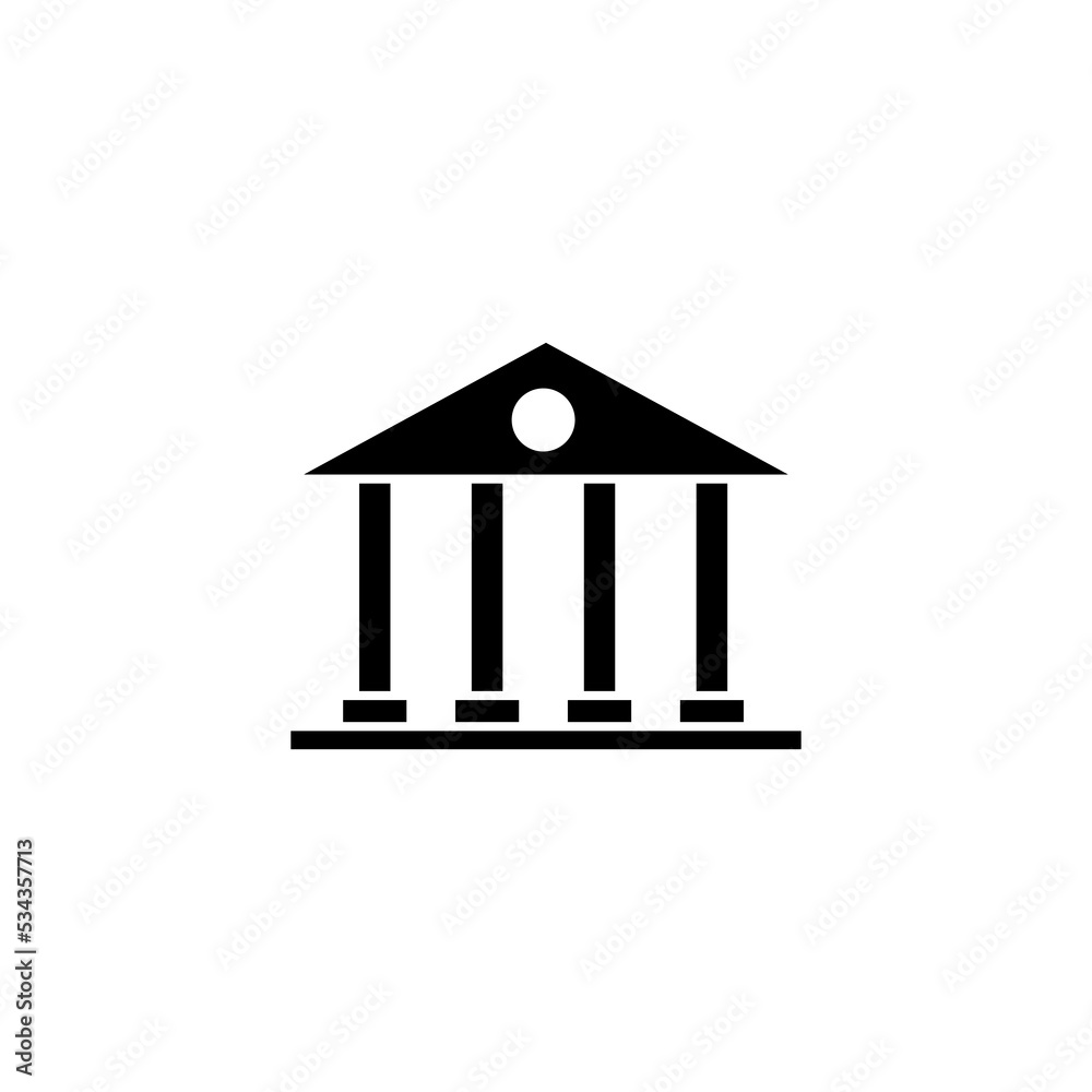 Bank icon vector for web and mobile app. Bank sign and symbol, museum, university Bank icon vector for web and mobile app. Bank sign and symbol, museum, university