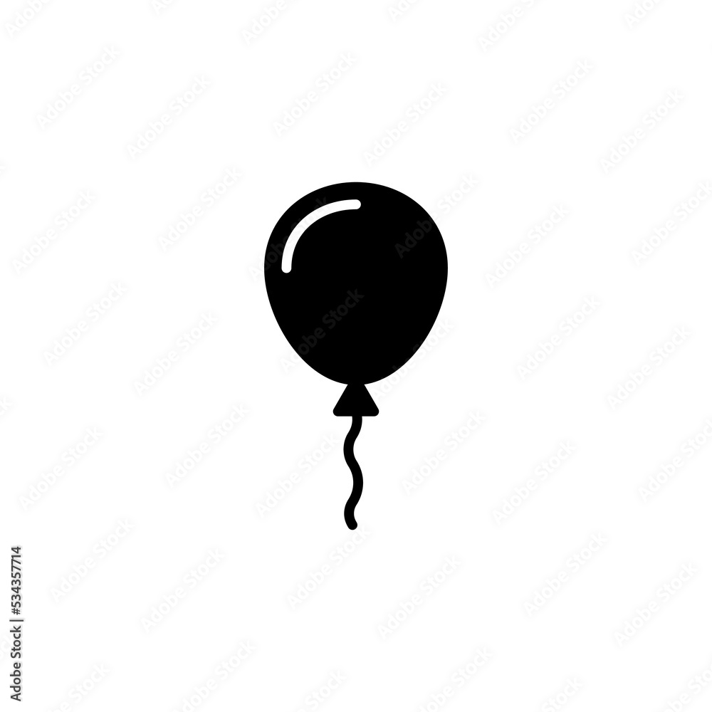 Balloon icon vector for web and mobile app. Party balloon sign and symbol Balloon icon vector for web and mobile app. Party balloon sign and symbol