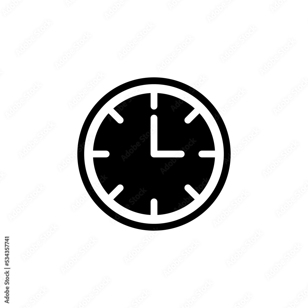 Clock icon vector for web and mobile app. Time sign and symbol. watch icon Clock icon vector for web and mobile app. Time sign and symbol. watch icon
