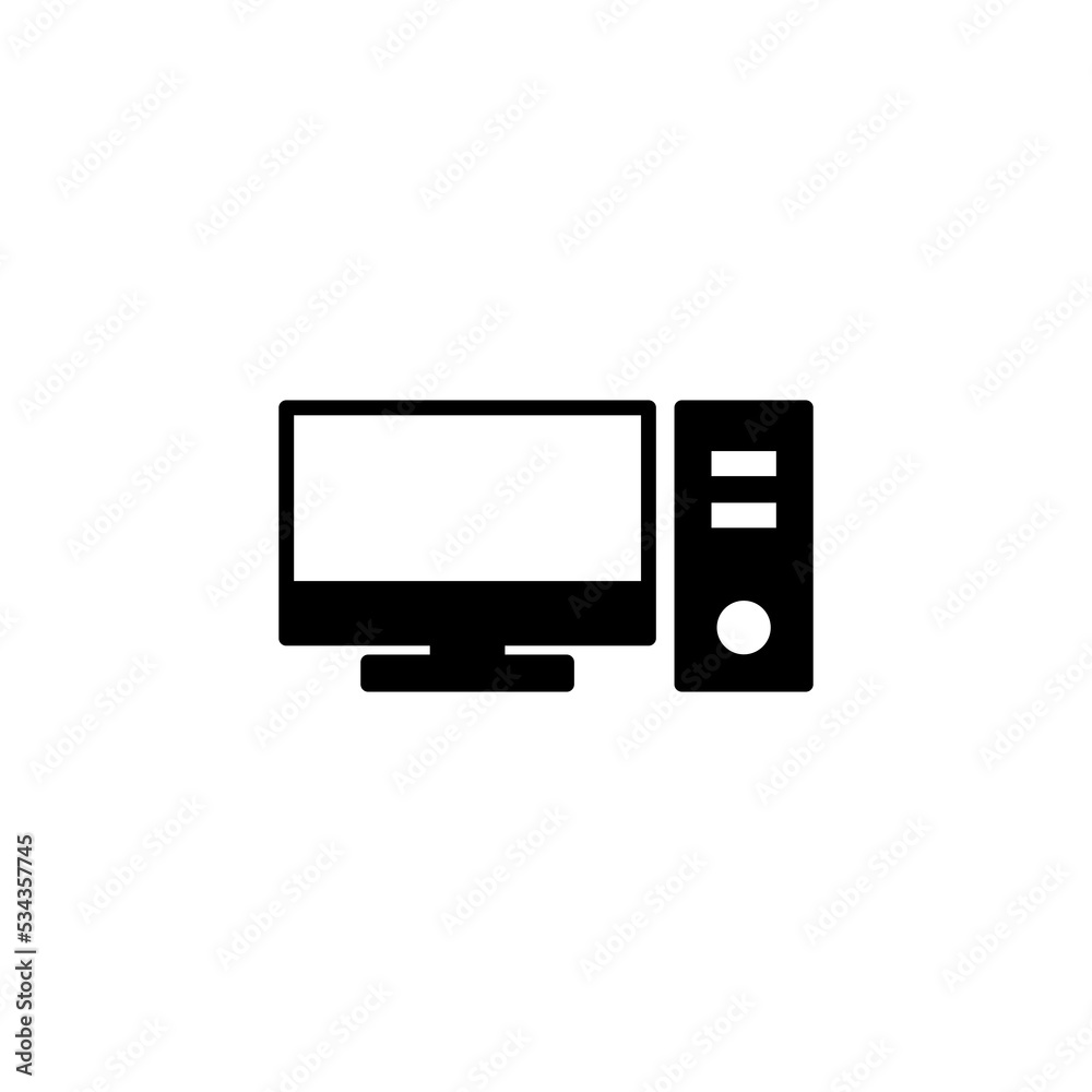 Computer icon vector for web and mobile app. computer monitor sign and symbol Computer icon vector for web and mobile app. computer monitor sign and symbol
