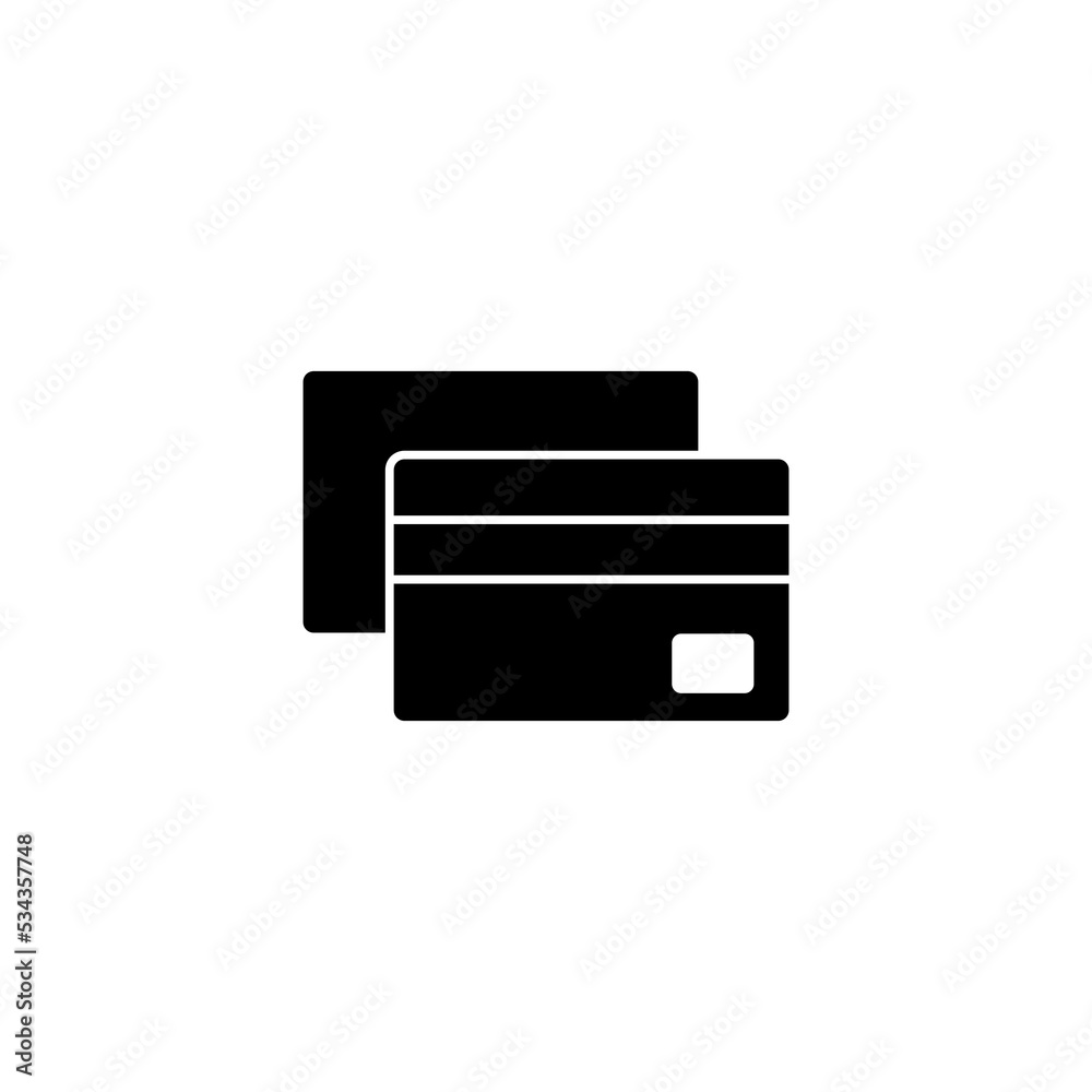 Credit card icon vector for web and mobile app. Credit card payment sign and symbol Credit card icon vector for web and mobile app. Credit card payment sign and symbol