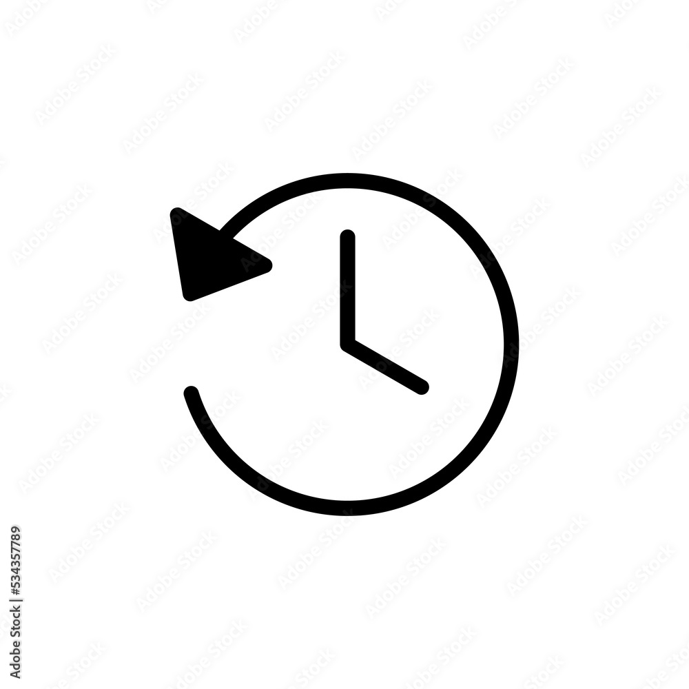 History icon vector for web and mobile app. recent event history sign and symbol History icon vector for web and mobile app. recent event history sign and symbol
