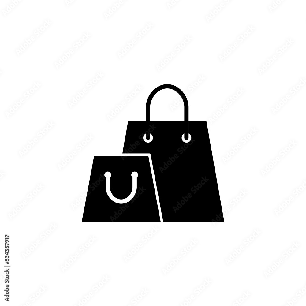 Shopping bag icon vector for web and mobile app. shopping sign and symbol