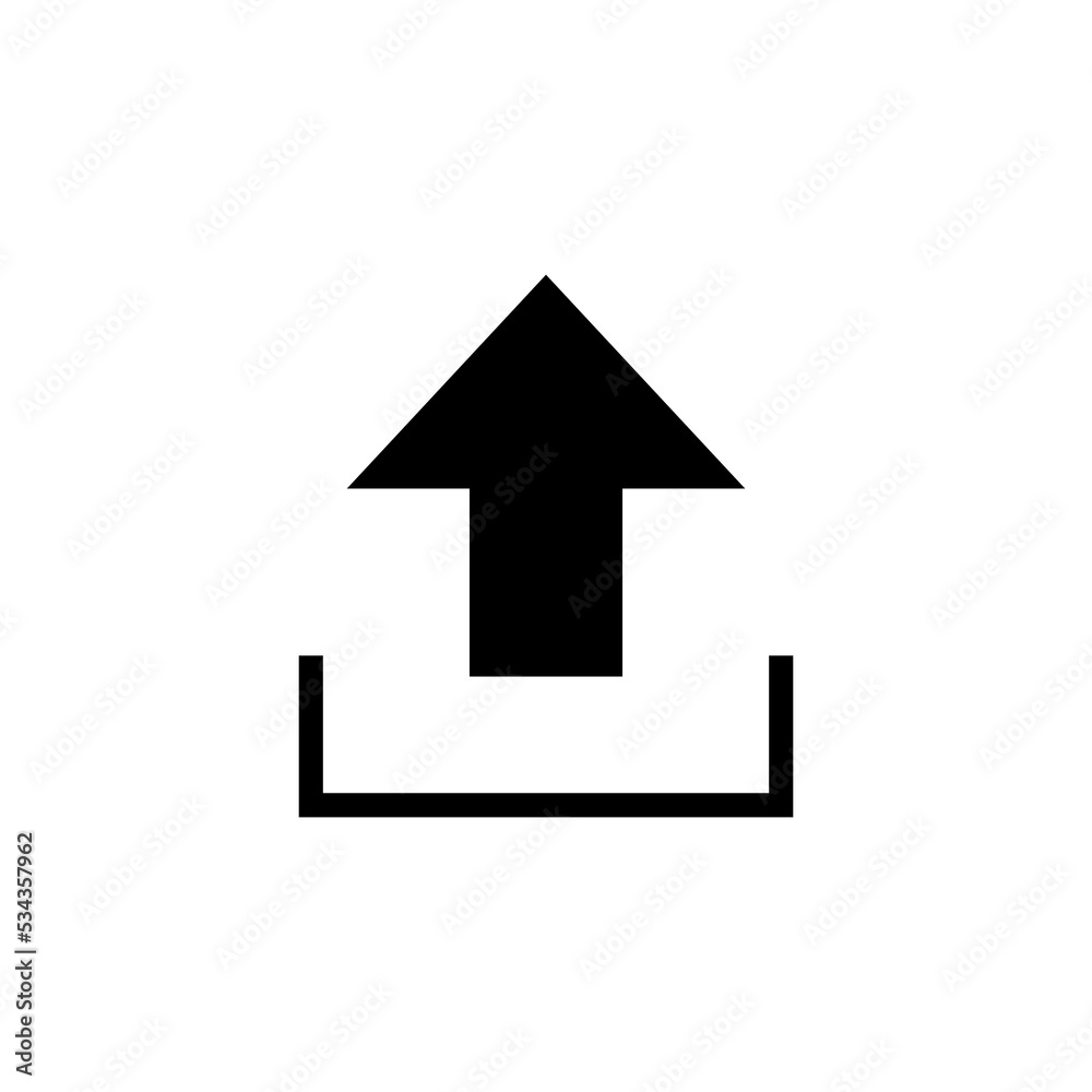 Upload icon vector for web and mobile app. load data sign and symbol Upload icon vector for web and mobile app. load data sign and symbol