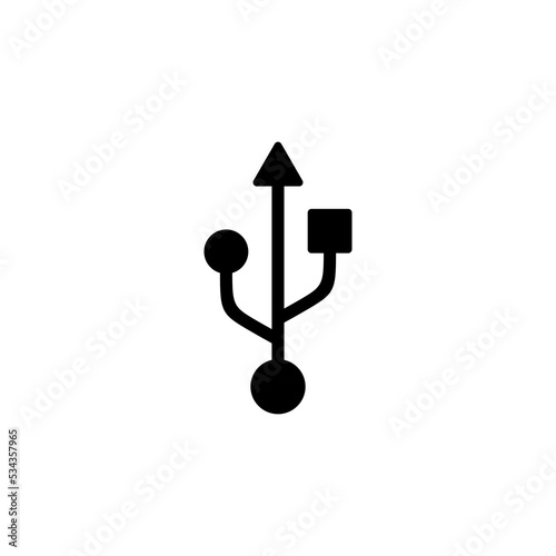 Usb icon vector for web and mobile app. Flash disk sign and symbol. flash drive sign.