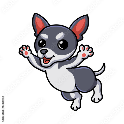 Cute chihuahua dog cartoon posing