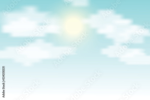 abstract cloud and sun background