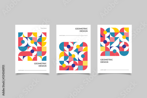 geometric mosaic cover design collection