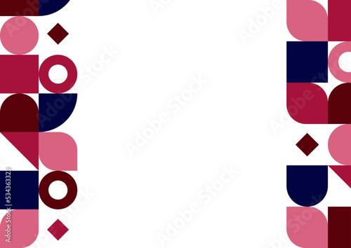 Foto Flat mosaic pattern design abstract background