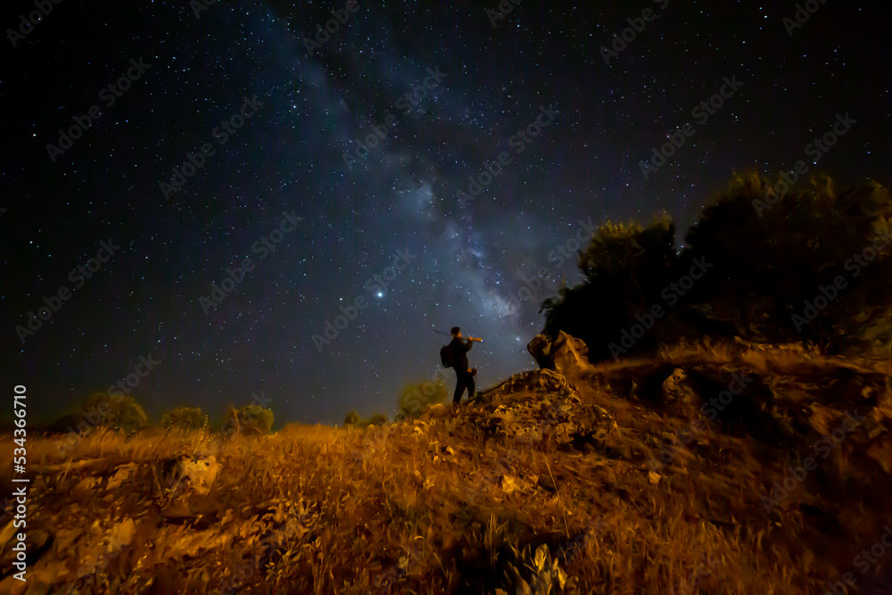 Fototapeta premium Cruising under the stars at night