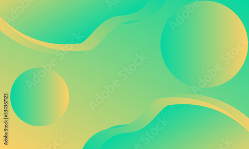 Gradient Green Yellow Background Vector Art. Background Stock Image