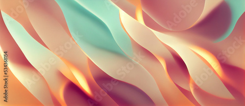 The sweet and glow pastel colors panorama background