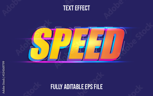 SPEED TEXT EFFECT