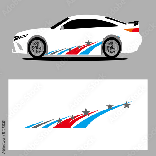 star stripes vector decal. car stripe decal. sticker stripes decal