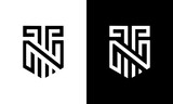 letter tn logo design