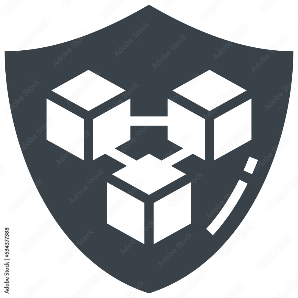 secured modern line style icon secured modern line style icon