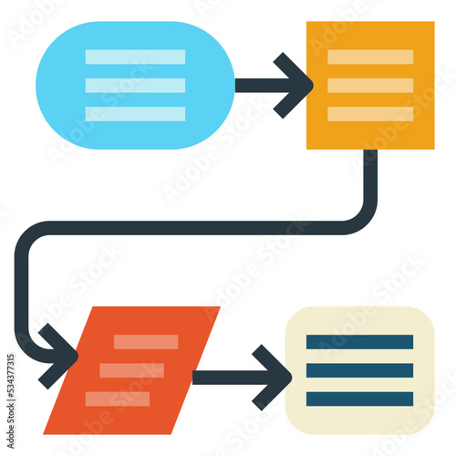 process modern line style icon