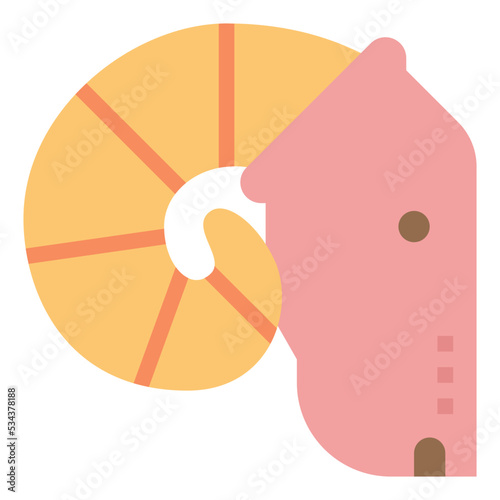 ram modern line style icon