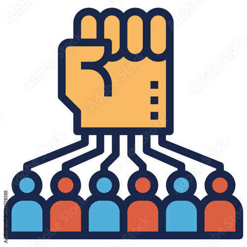 power modern line style icon