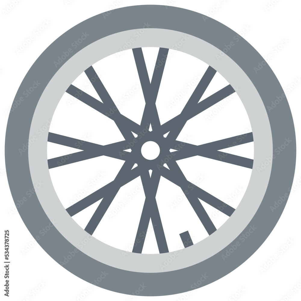 wheel modern line style icon