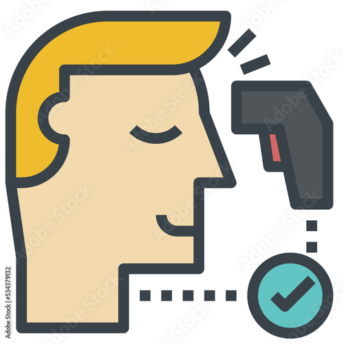 temperature modern line style icon