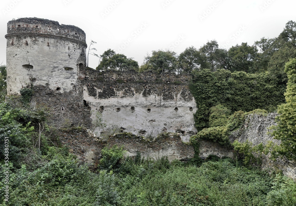 Tower inside Hohenegg castle in Austria. Tower inside Hohenegg castle in Austria.