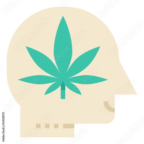 marijuana modern line style icon