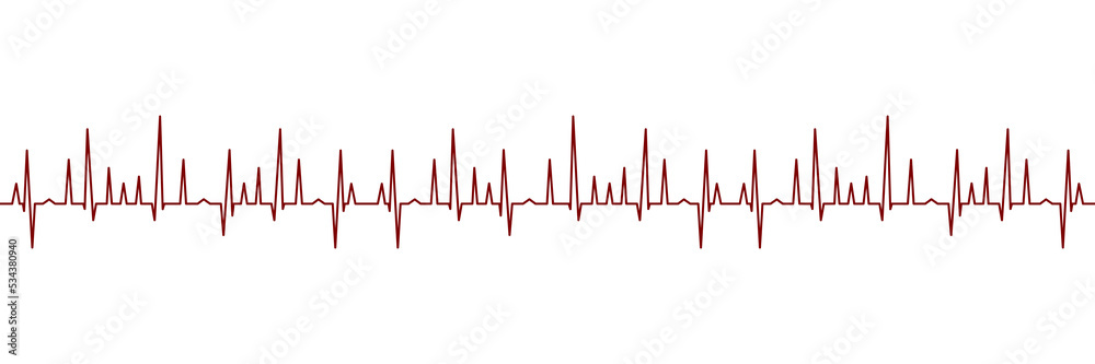 Heart Beat Diagram Illustration. Format PNG
