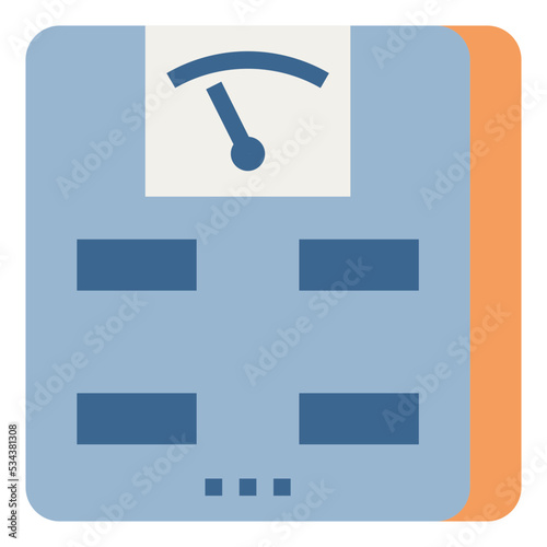 scale modern line style icon