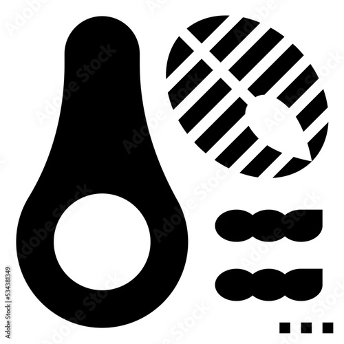 ketogenic modern line style icon