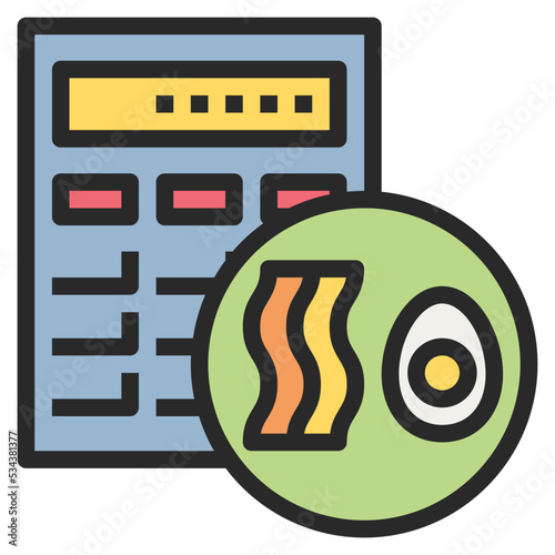 ketogenic modern line style icon