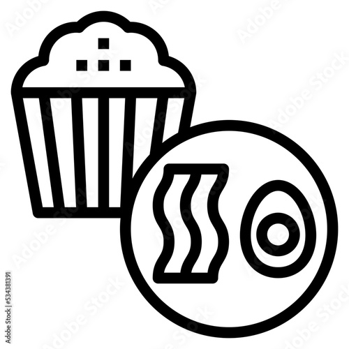 ketogenic modern line style icon