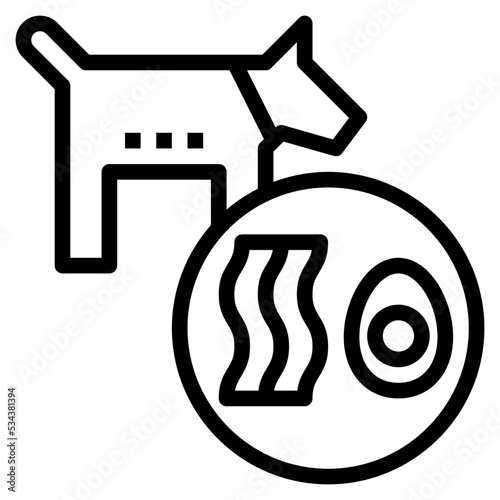 ketogenic modern line style icon